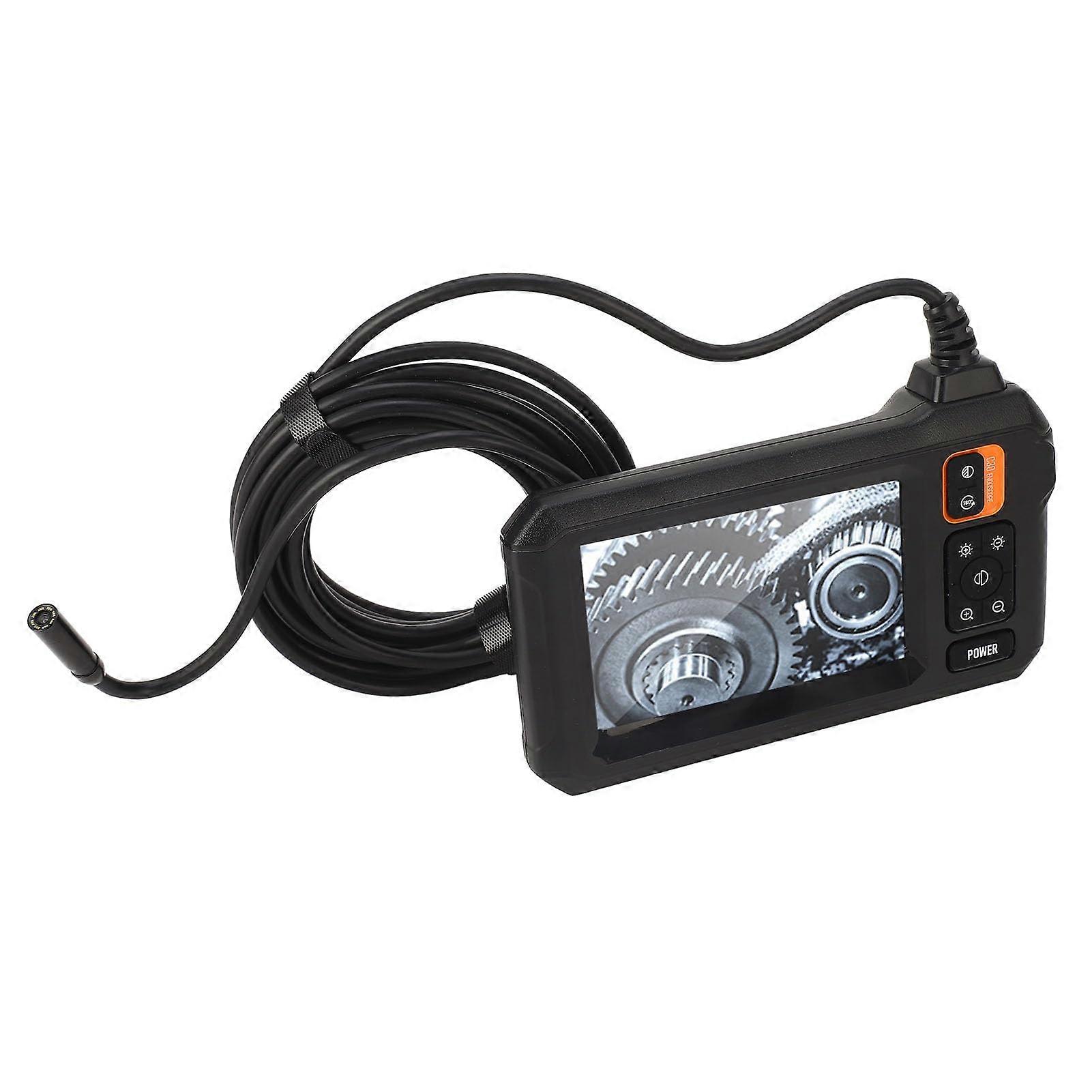 Endoscope camera, 4.3inch LCD display, safe endoscope camera 1080P HD inspection with light for sewer (yhv0sw4giu11).