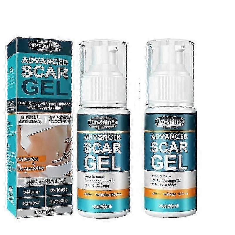2stk avanceret arfjernelsesgel, argel til kirurgiske ar, acne ar og mørk spaotfjerner, genoplivning af argel, blid hudpleje