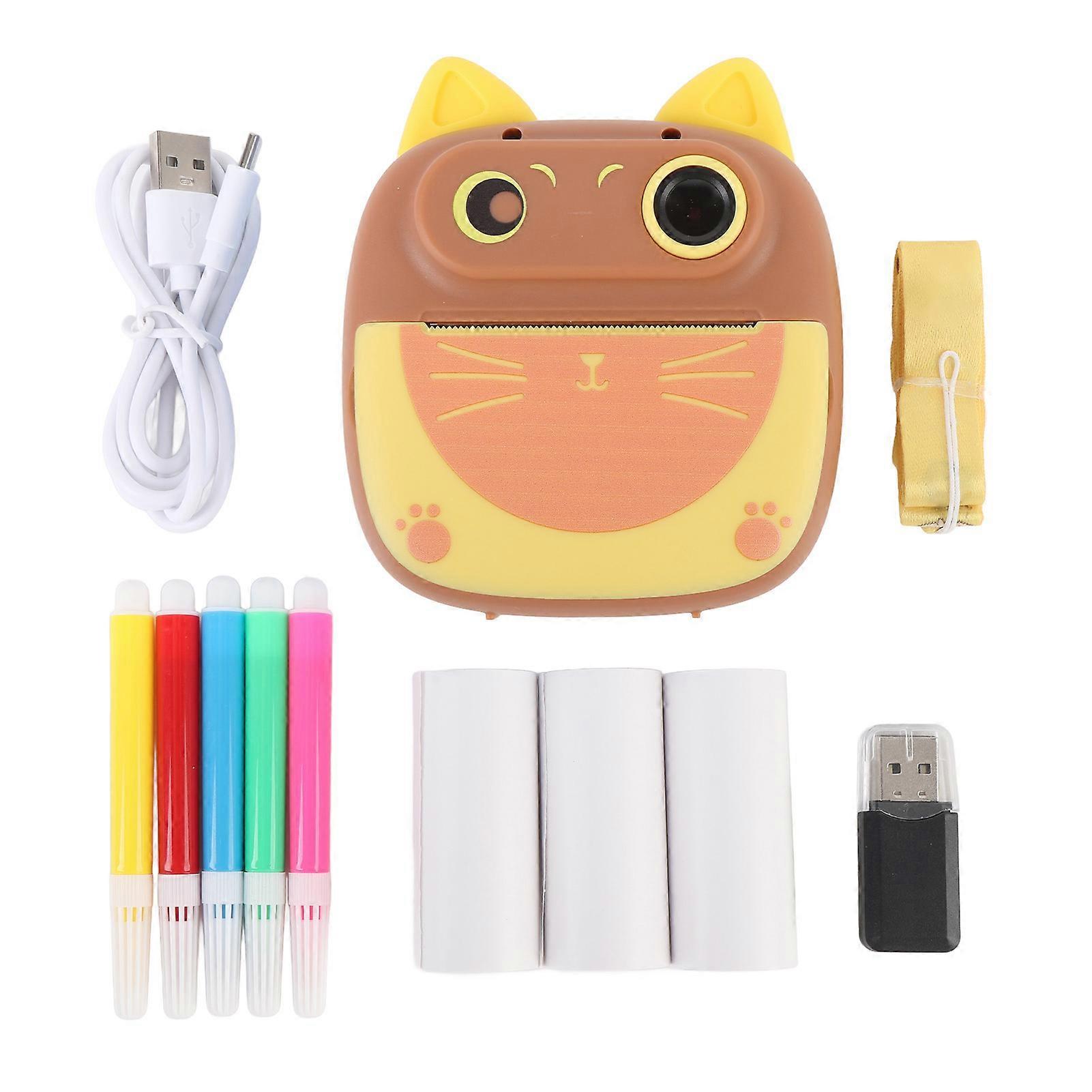 20MP Cute Instant Print Camera with 2" HD Screen & 4x Zoom for Creative Fun