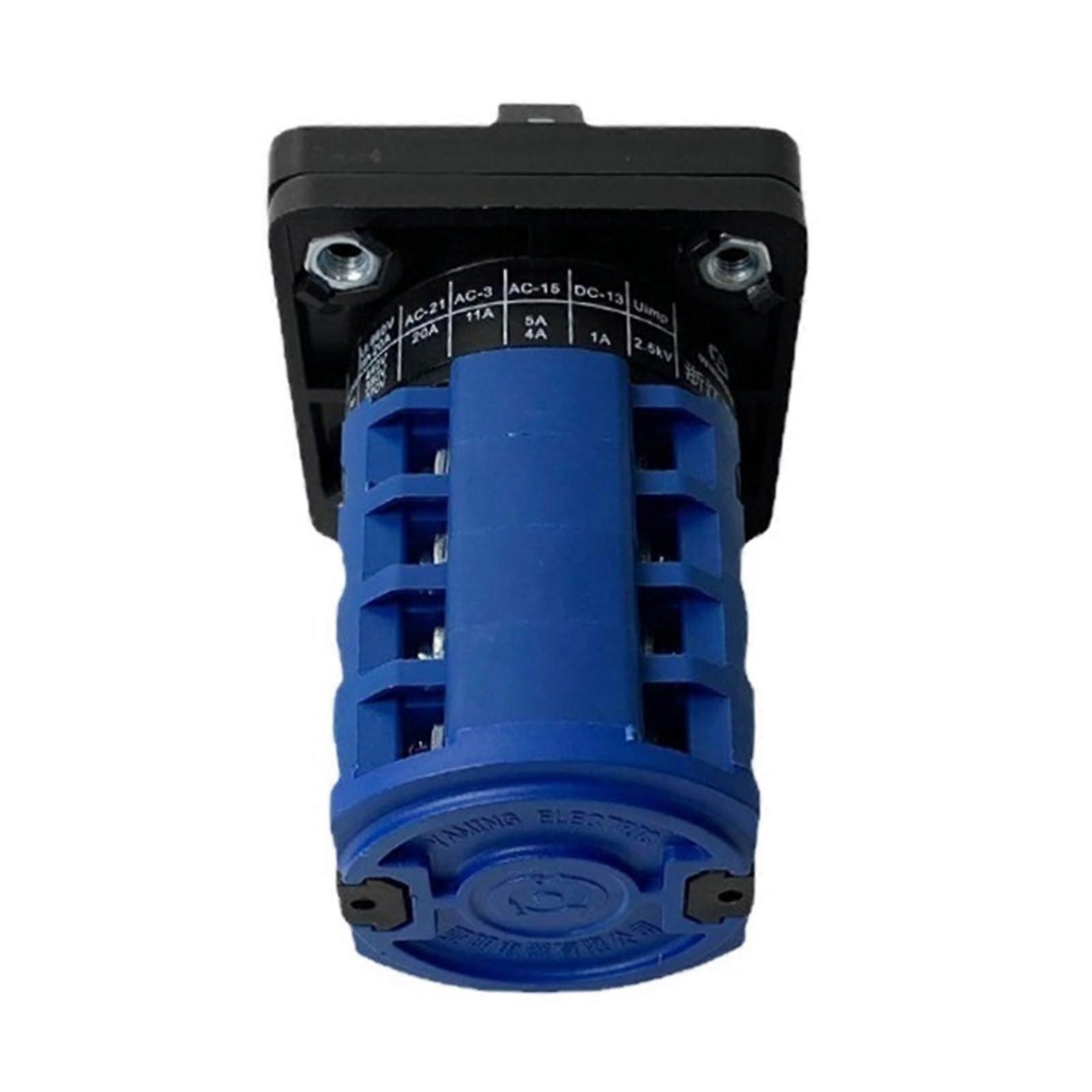 LW26-20 Rail Mounted Rotary Cam Switch 690V 20A 4 Level Changeover Selector Man-Off-AUTO YMW26 LW28