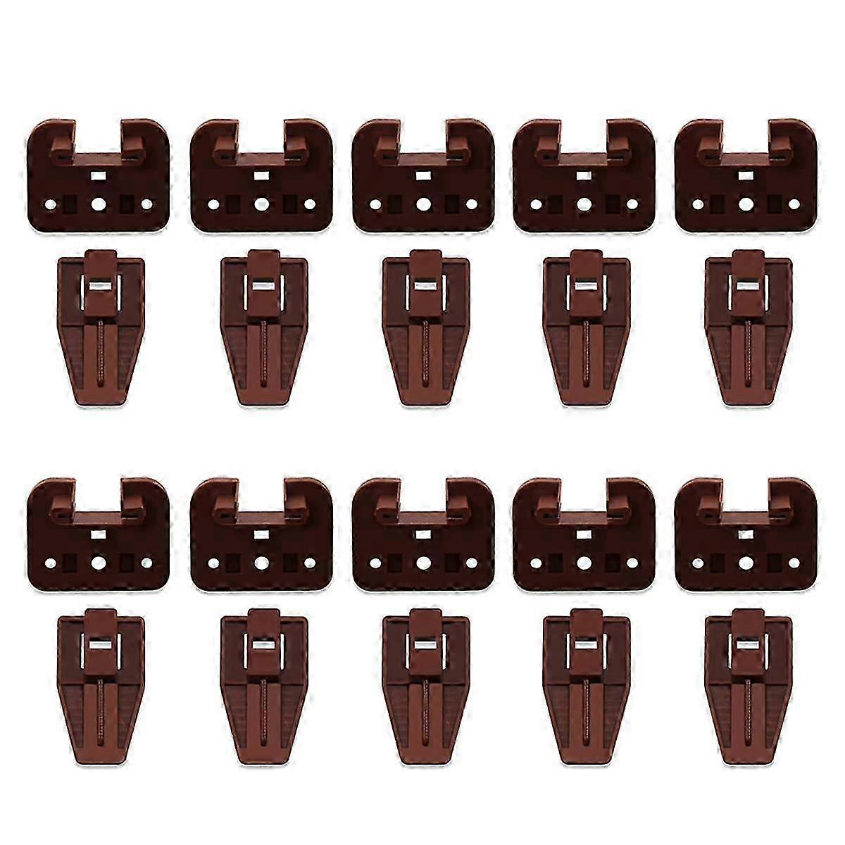 Replacement Plastic Drawer Slide Guides for Mounting, Drawer Runners Set with Hardware