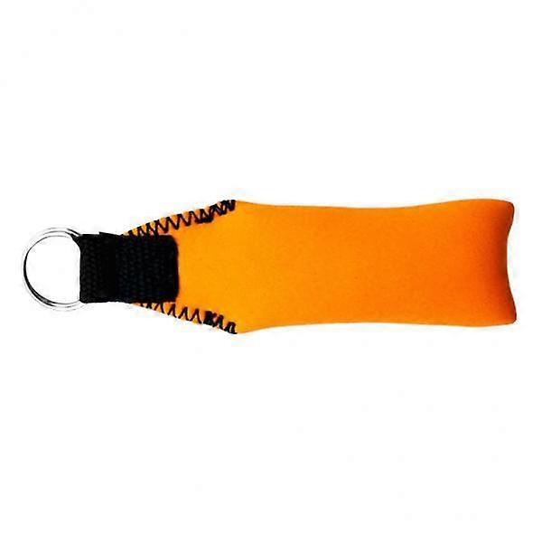 2xRectangle néoprène flottant porte-clés pour la navigation de plaisance, yacht, voile, orange