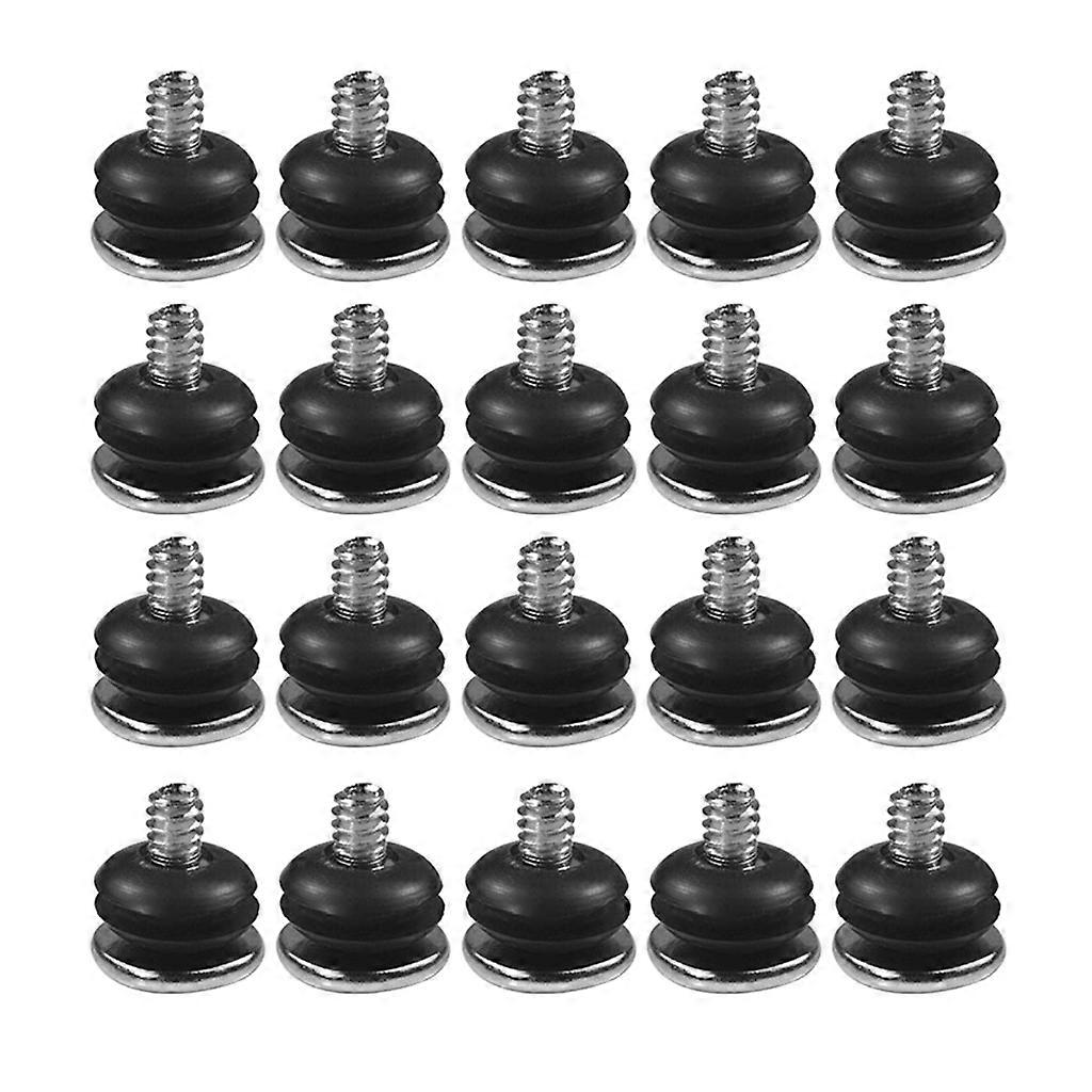 20pcs Computer for Case Shockproof Screws + Shock Absorption Rubber Gaskets for 3.5-inch HDD Hard Disk Damping Screw Set