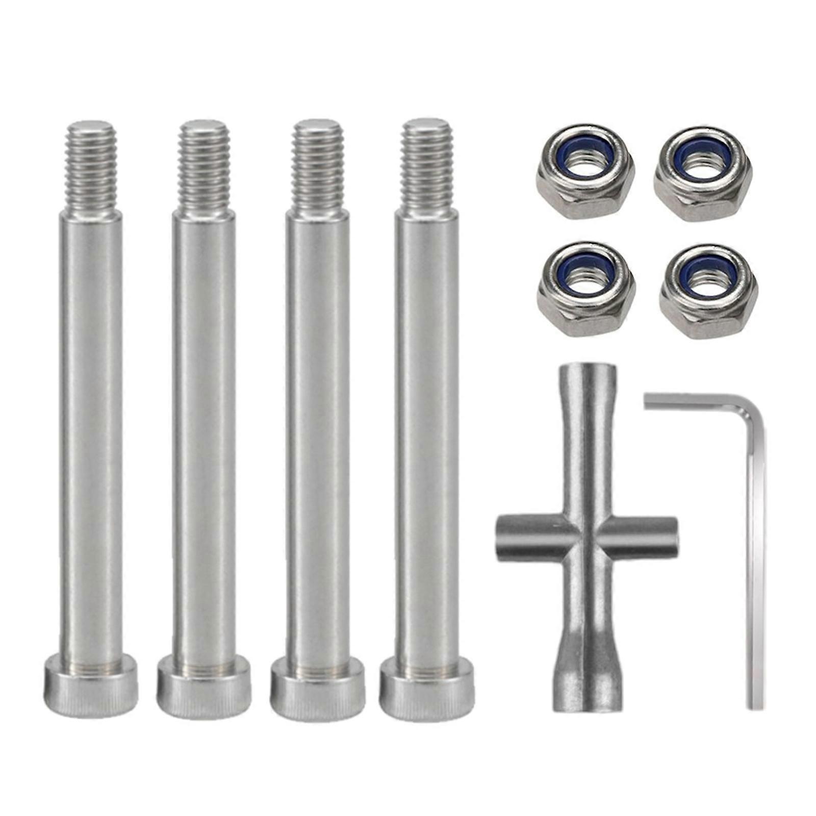 Realistic R/C Crawler Hinge Link & Nut Modified Spare Part 4PCS 1/5 Scale RC Model Crawler Car Spring Arm Accs
