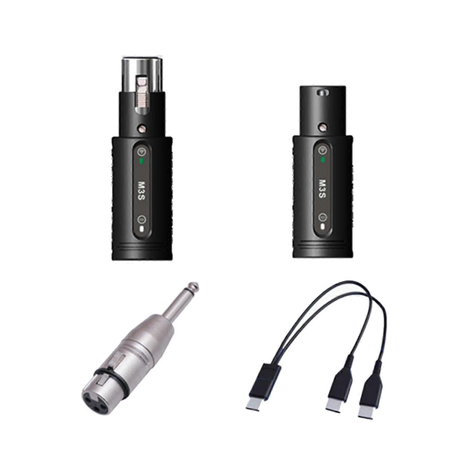 Microphone Transmitter Receiver Adapter for PA System Recording Studio KTV