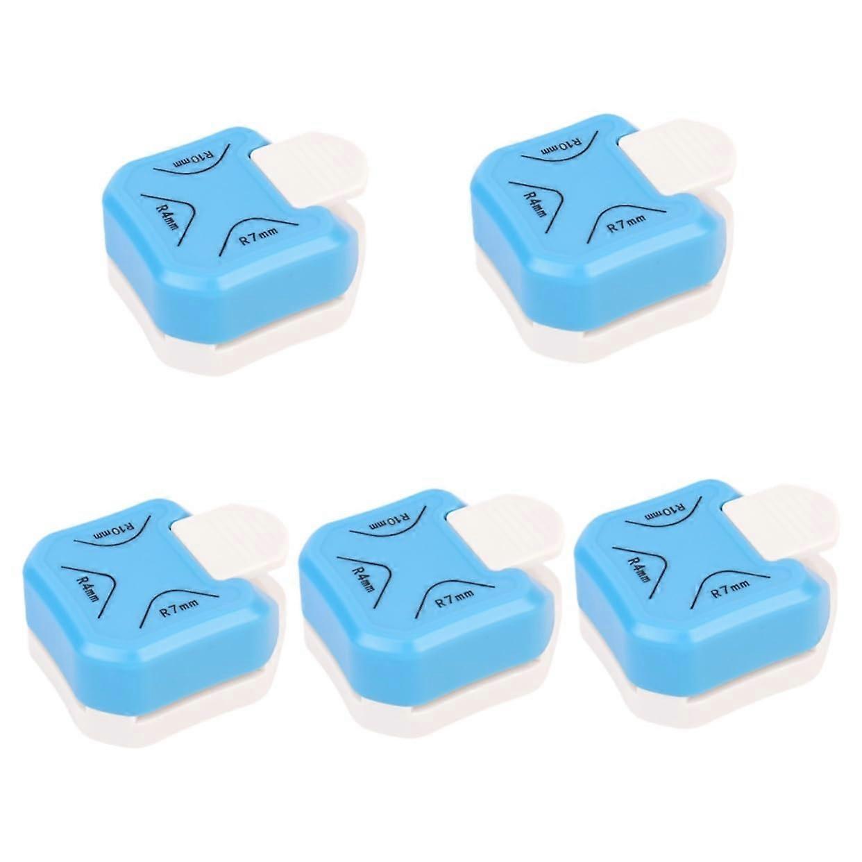 4-Pack Corner Punch Set for Label and Paper Crafting, Reusable Corner Rounders for Precise Cuts, Durable ABS Material