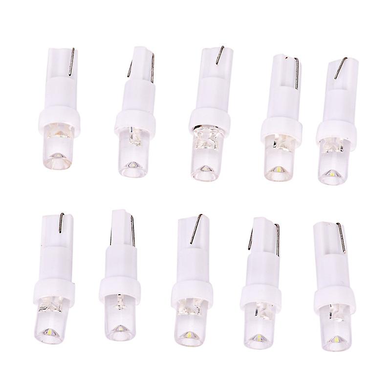 10pcs 12V T5 37 74 70 LED Car Dash Board Light Dashboard Lamp Bulb White Hot