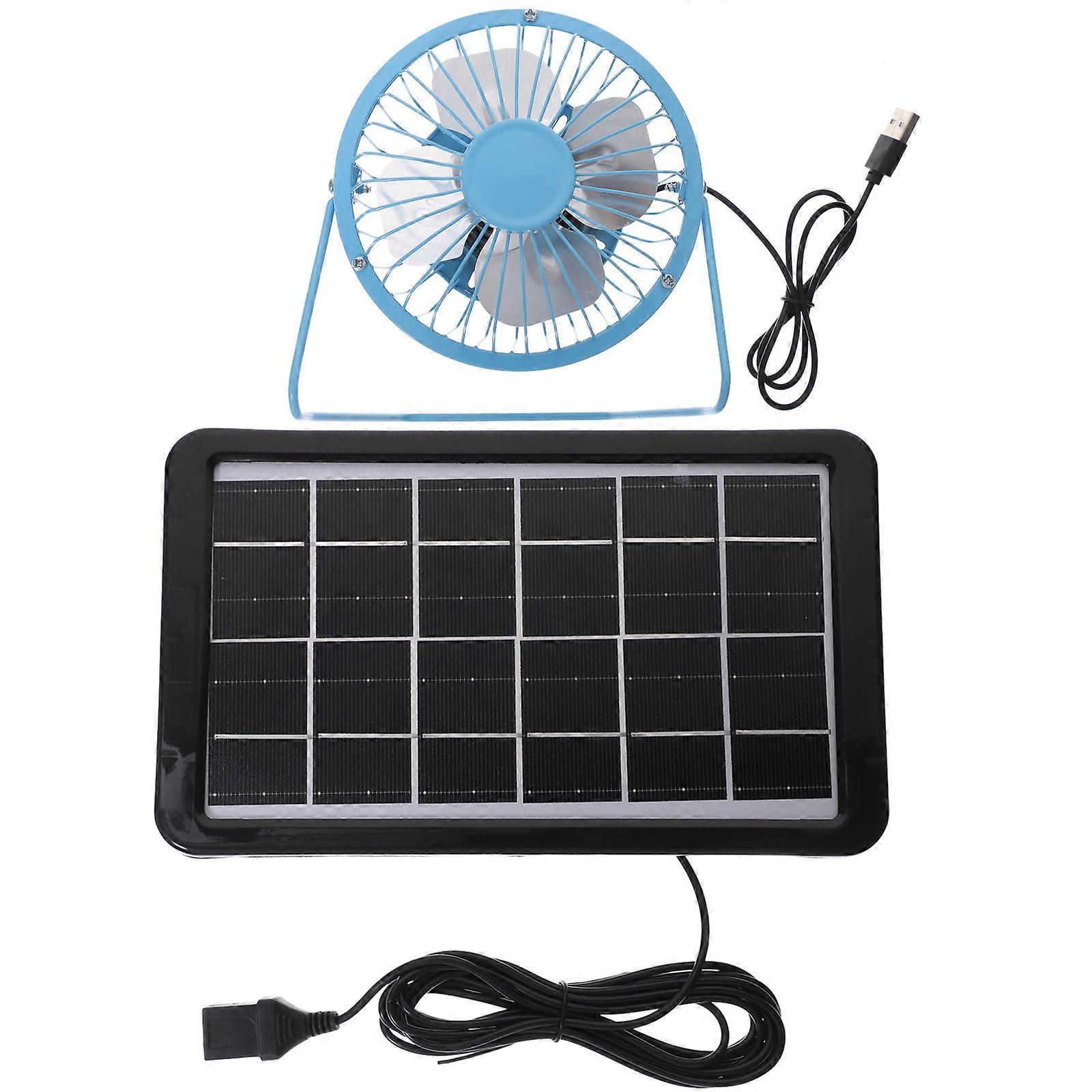 Lightweight Solar Fan, USB Charging Mini Cooling Fan for Practical Applications