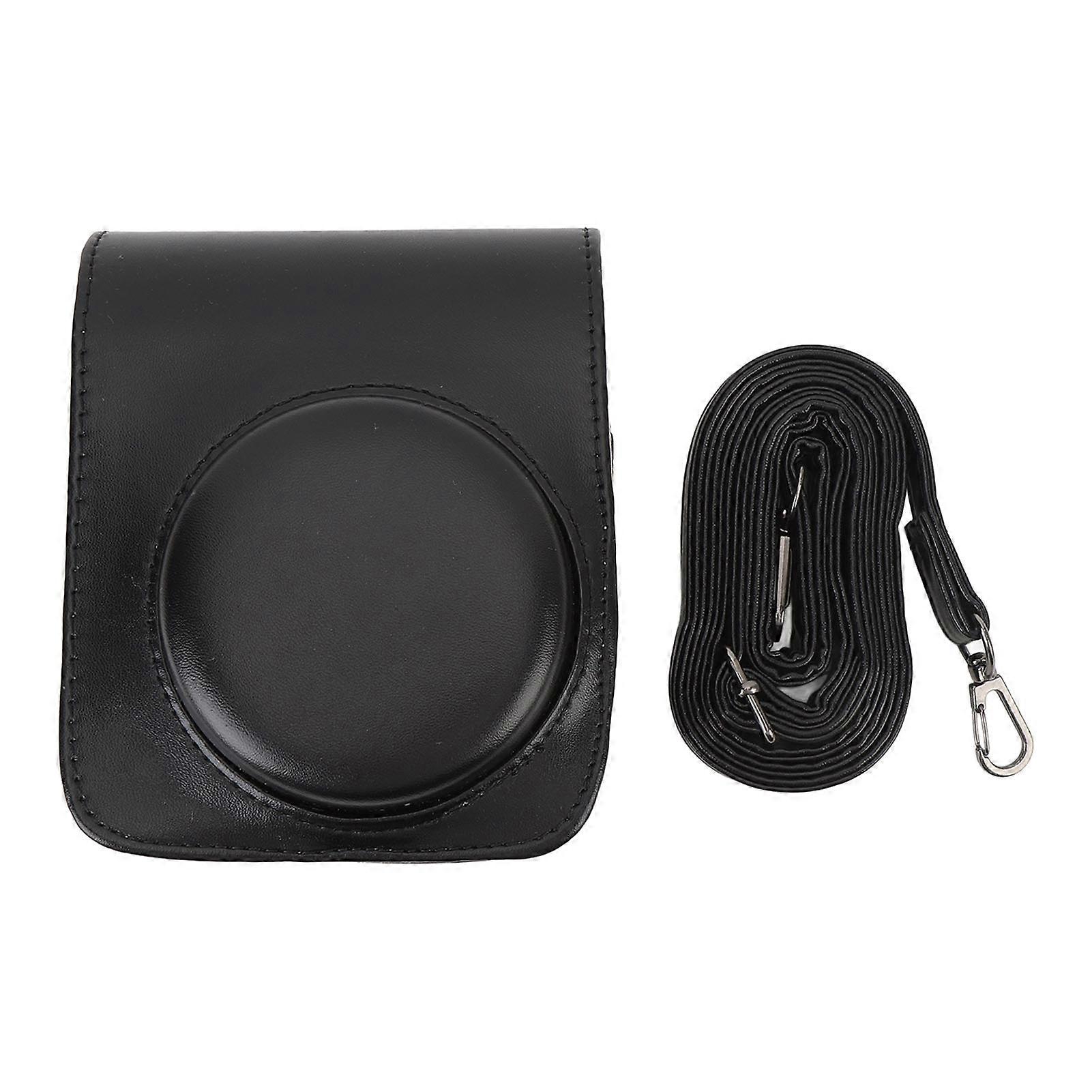 Retro PU Leather Camera Case for Mini 90 - Stylish, Protective, with Shoulder Strap