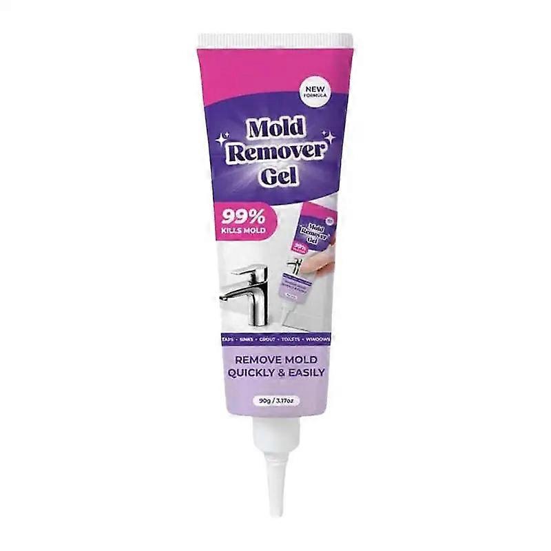 Gel d’élimination de moisissure Nettoyant de taches à usage intensif Nettoyant à action rapide 90G pour éviers de douche Verre de machine à laver de cuisine