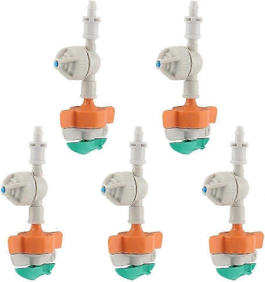 5pcs Rotating Sprinkler with Hanging Watering Can for Garden Watering