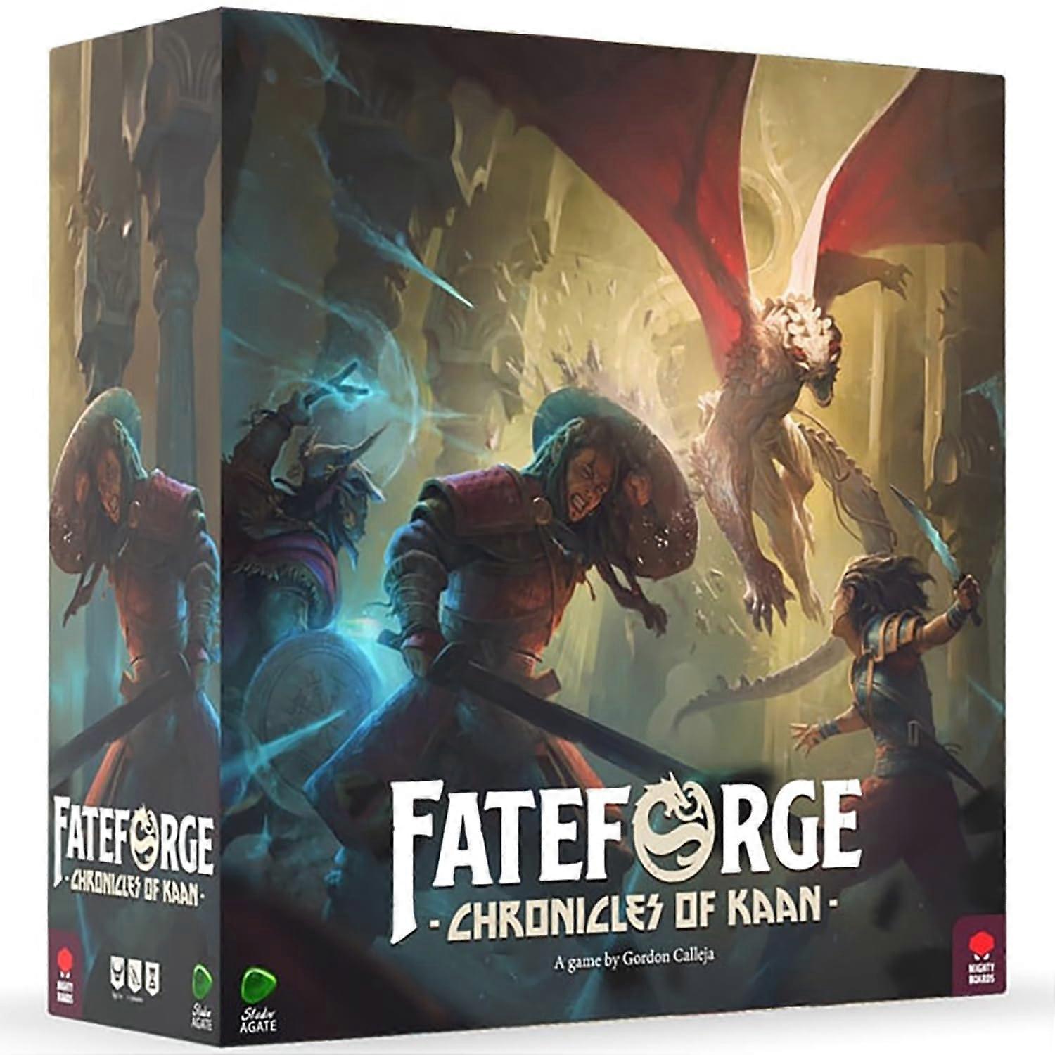 Mighty Boards: Fateforge Chronicles Of Kaan - Strategy Board Game, App Story-driven Co-op Action Adventure, Fast-paced Combat, Age 14+, 1-4 Players
