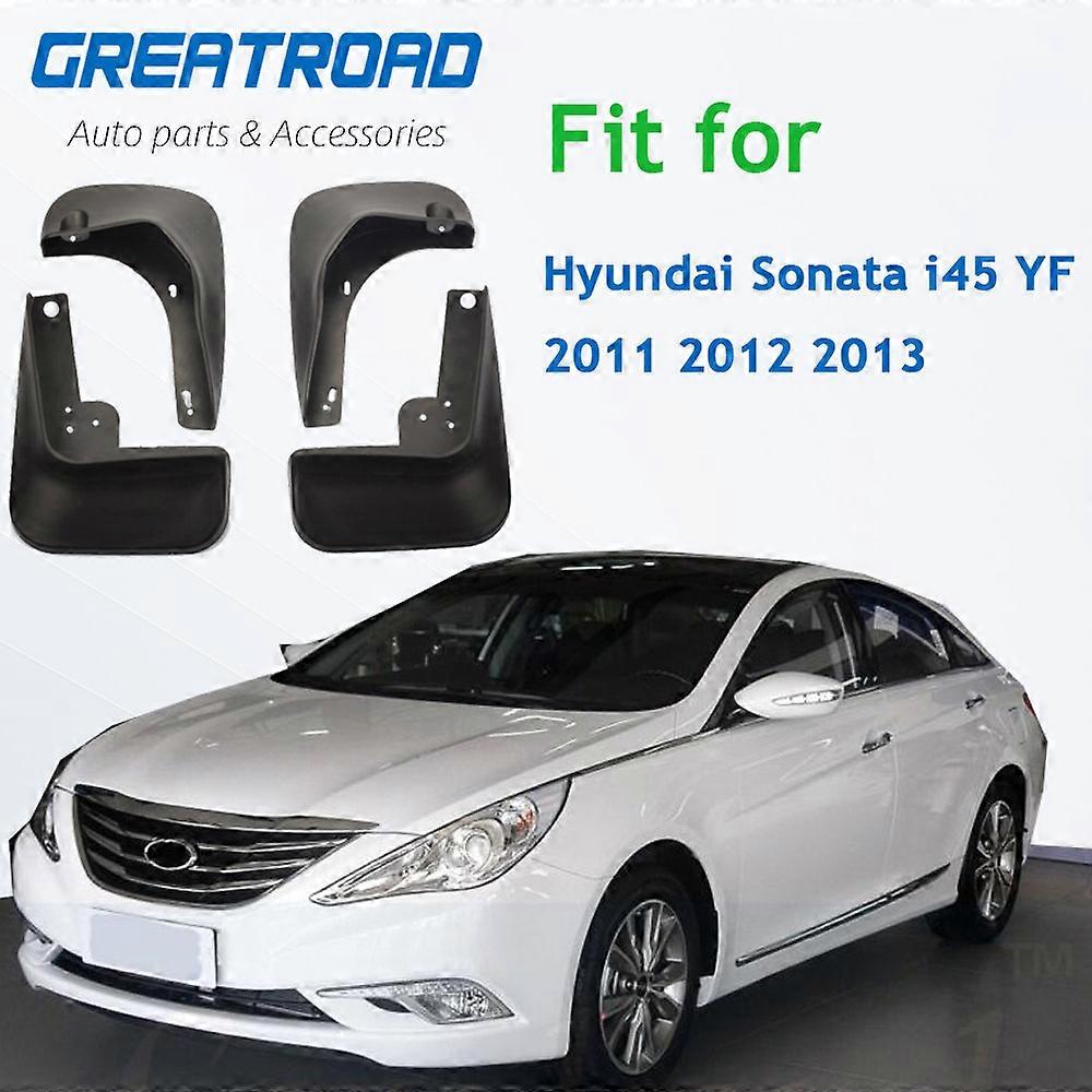 Styled Molded Car Mud Flaps For Hyundai Sonata i45 YF 2011 2012 2013 Mudflaps Splash Guards Flap Mudguards Car Styling