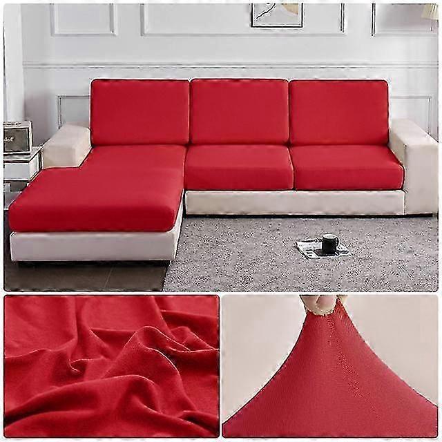 Elastic Sofa Seat Cushion Cover Polyester Sofa Covers Washable Removable Furniture Protector Corner Armchair Sofa Cushion Case