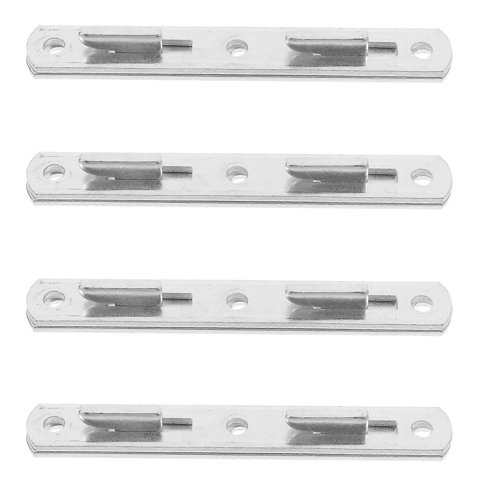 Bed Frame Hardware Connector Bed Rail Fasteners Bed Components Furniture Assemblers 4 Pcs