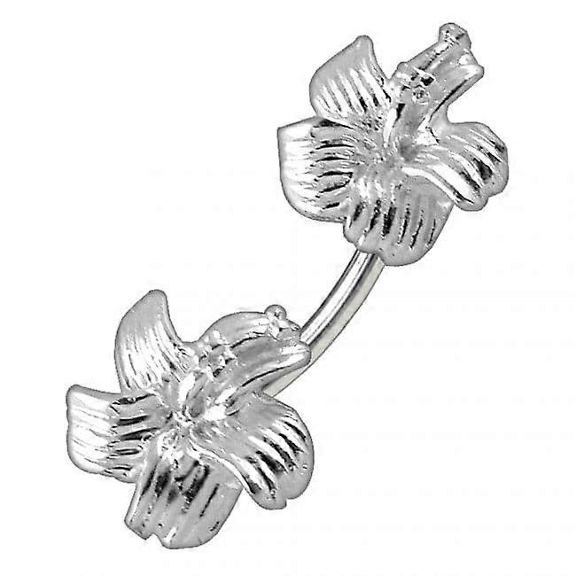 Hibiscus Flower Pair Spinal Ring