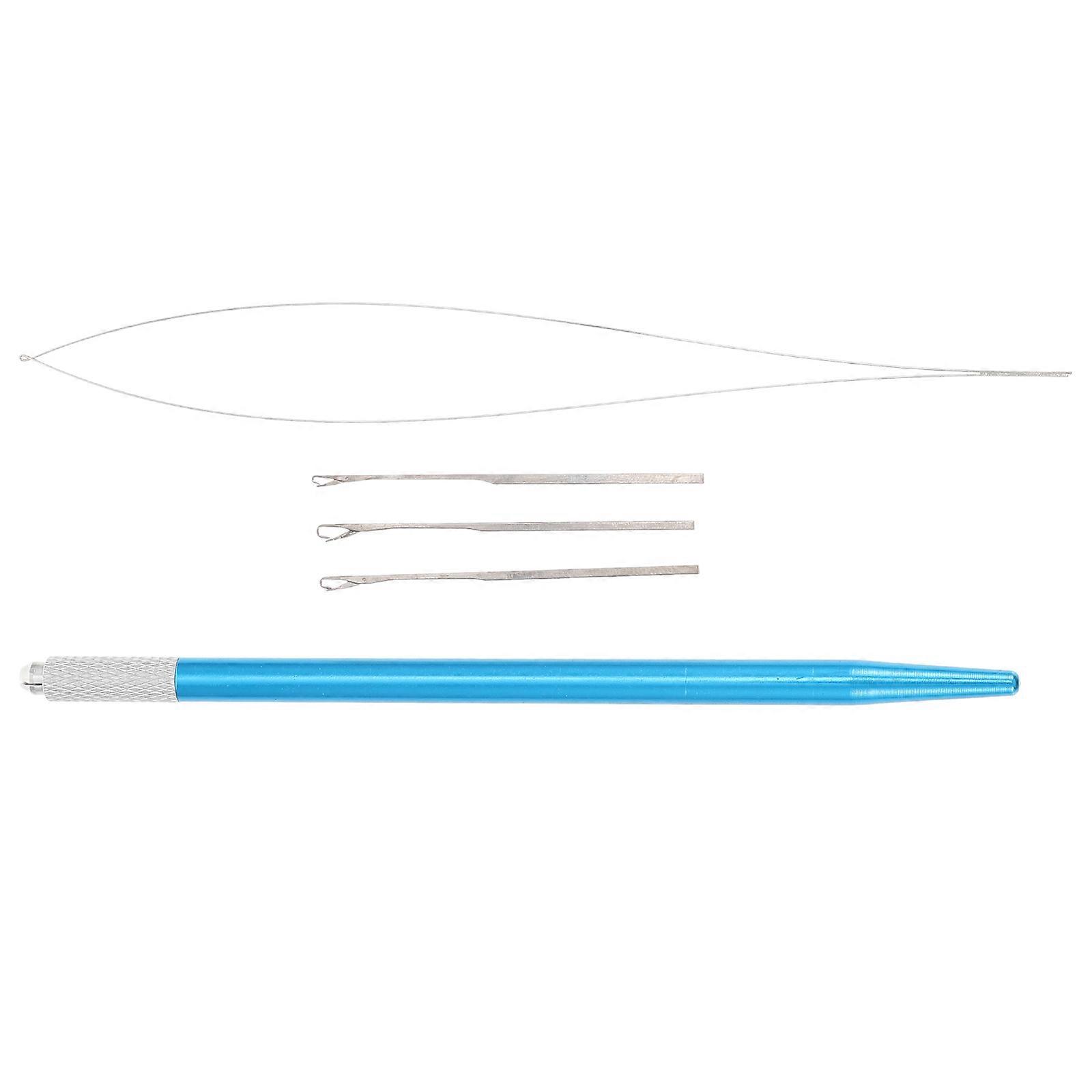 1 Set of Wig Hook Needle for Hair Extension with Loop Needle and Aluminum Beaded Hooks