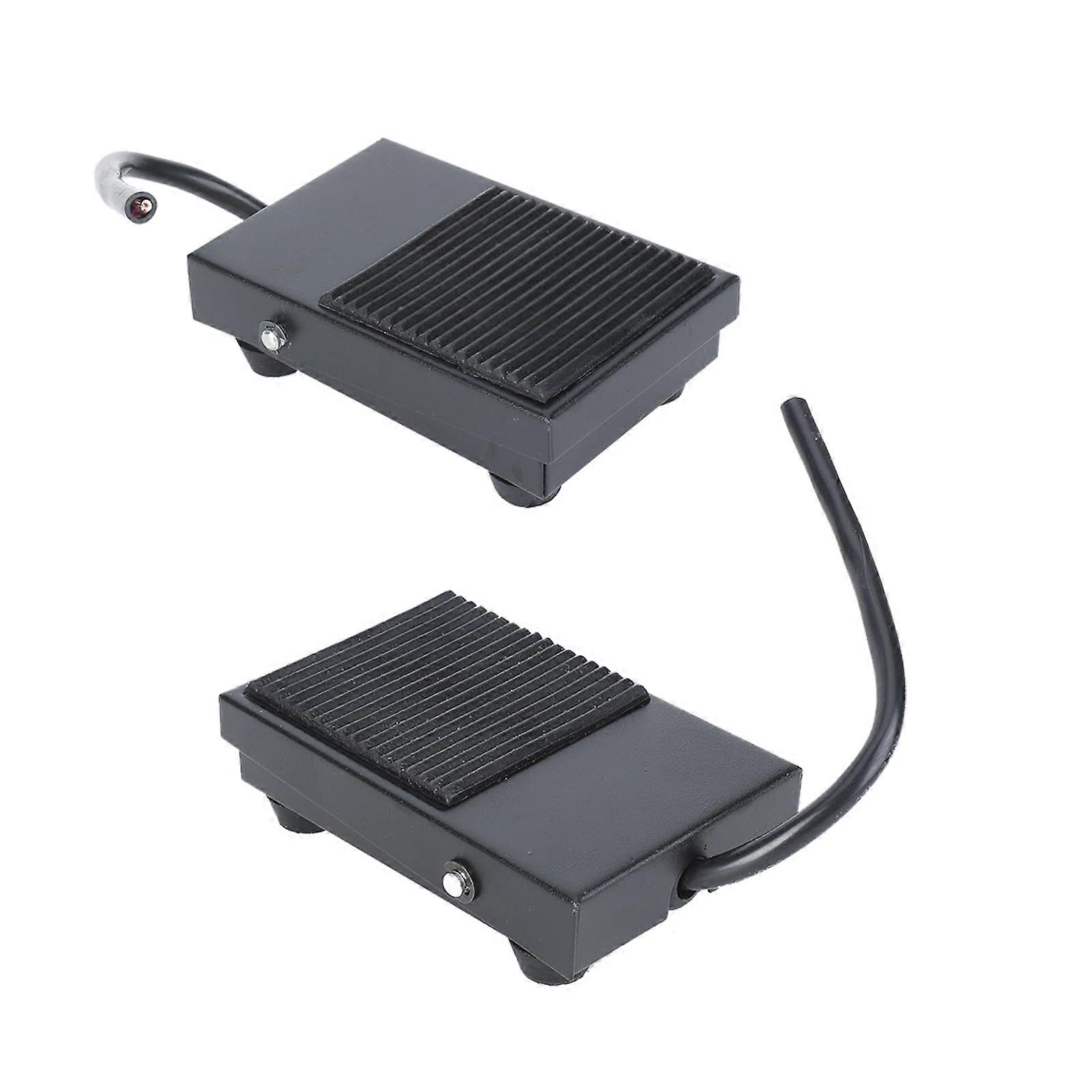 TFS 1 Foot Switch 2-Pack, Self-Retracting Power Pedal Switch with Cable, Durable Tool Machine Foot Pedal