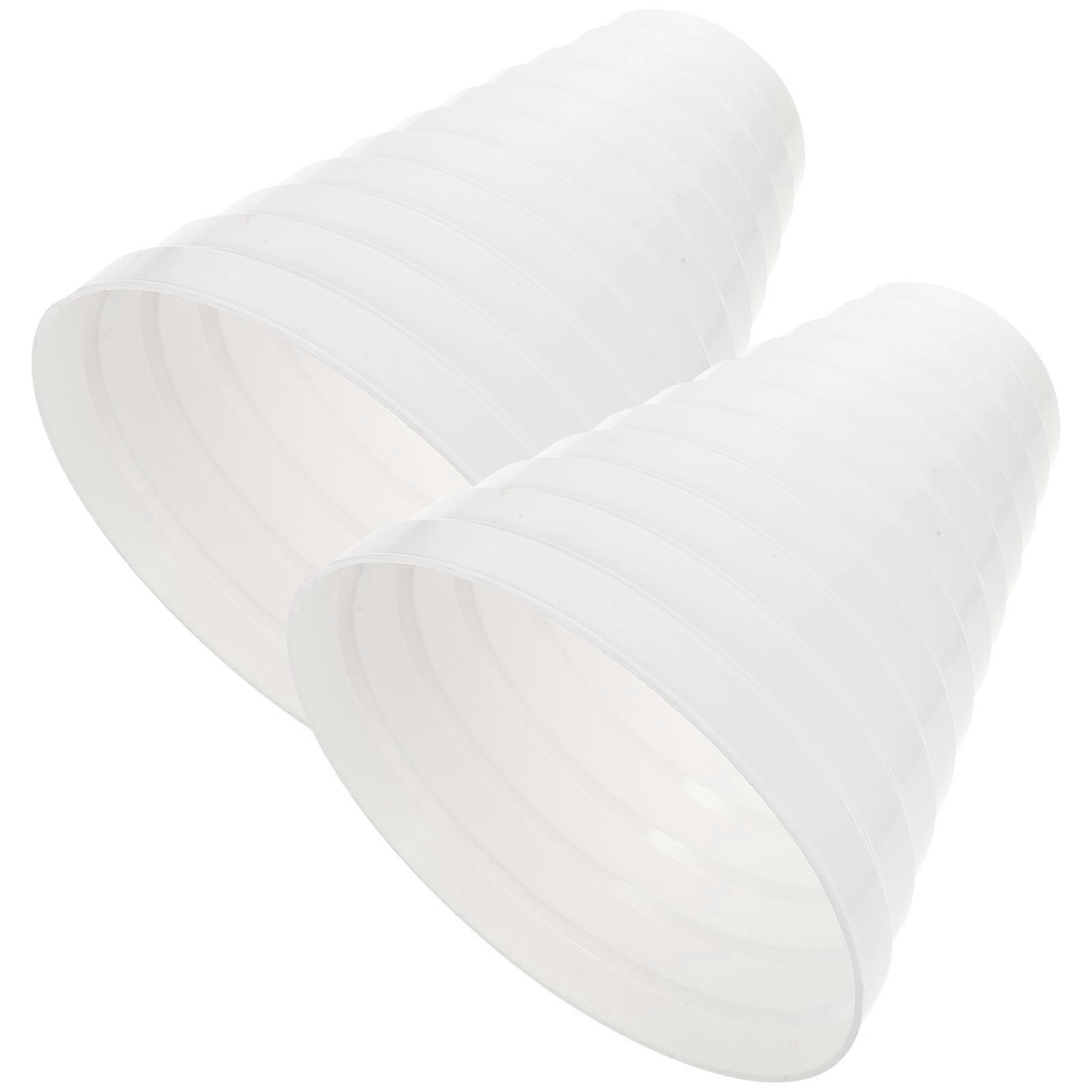 2pcs Duct Adapter Dryer Duct Connector Inline HVAC Ventilation Reducer Increaser for Kitchen Bathroom Durable Material