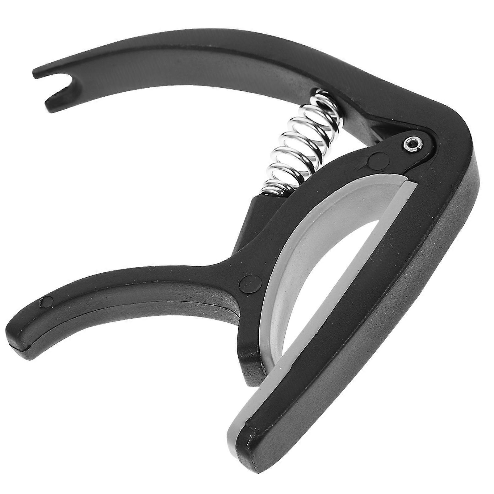 Electric Guitar Capo for Acoustic & Classical Guitars, Spring Tension Clamp for Ukulele & Folk Instruments, Non Slip Stable Performance for Beginners