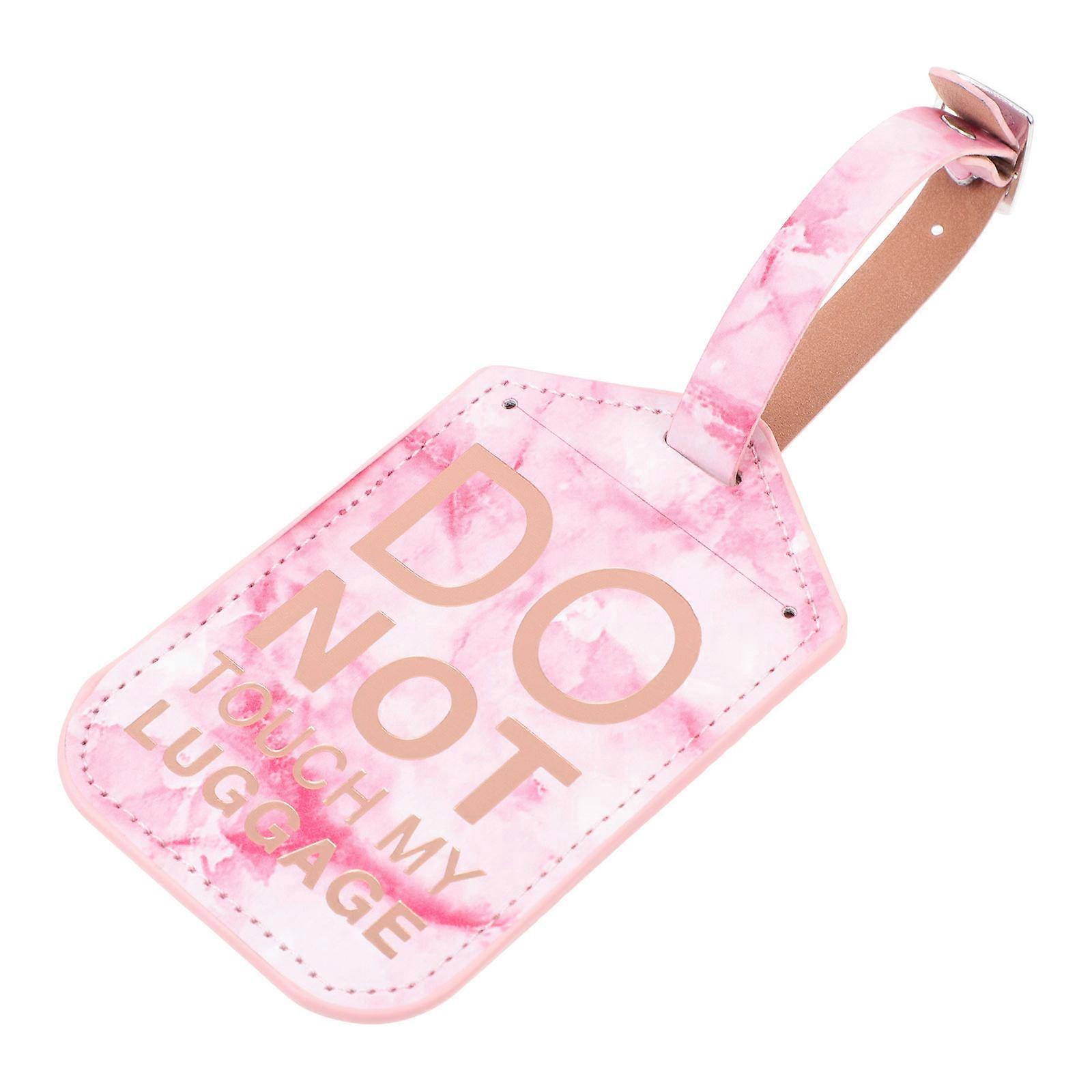 Travel Tags for Luggage Simple Luggage Tag Pink 20X7X1CM Name and Address Label 1Pc
