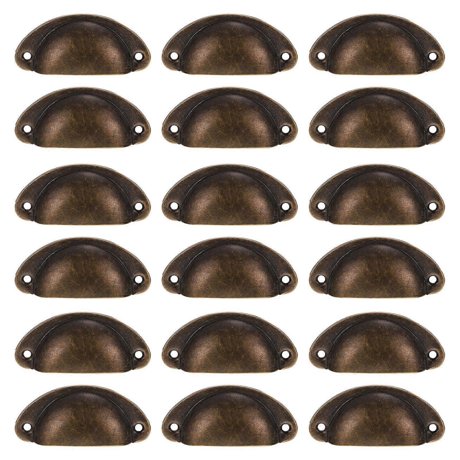 Cabinet Door Knobs Retro Drawer Pull Handles Repair Replacement 8.1X3.2X1.8CM 20Pcs