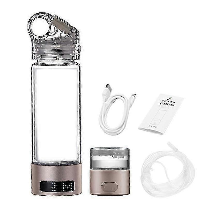 Portable Hydrogen Water Generator Bottle with SPE PEM Technology Hydrogen Production Titanium Electr YGWL