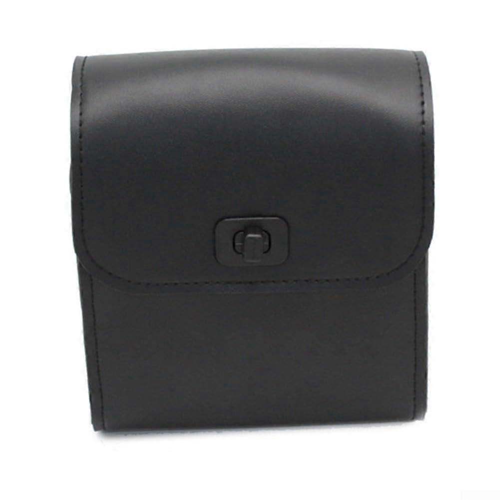 Functional motorcycle handlebar organizer, robust PVC material, perfect for the storage of tools (black)