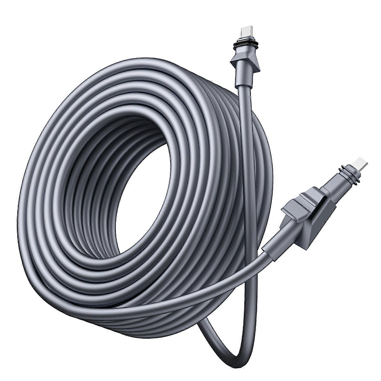 8m Flat High Performance IP68 Waterproof Cable Rubber Copper Replacement Wire Stable Connection for Outdoor Use