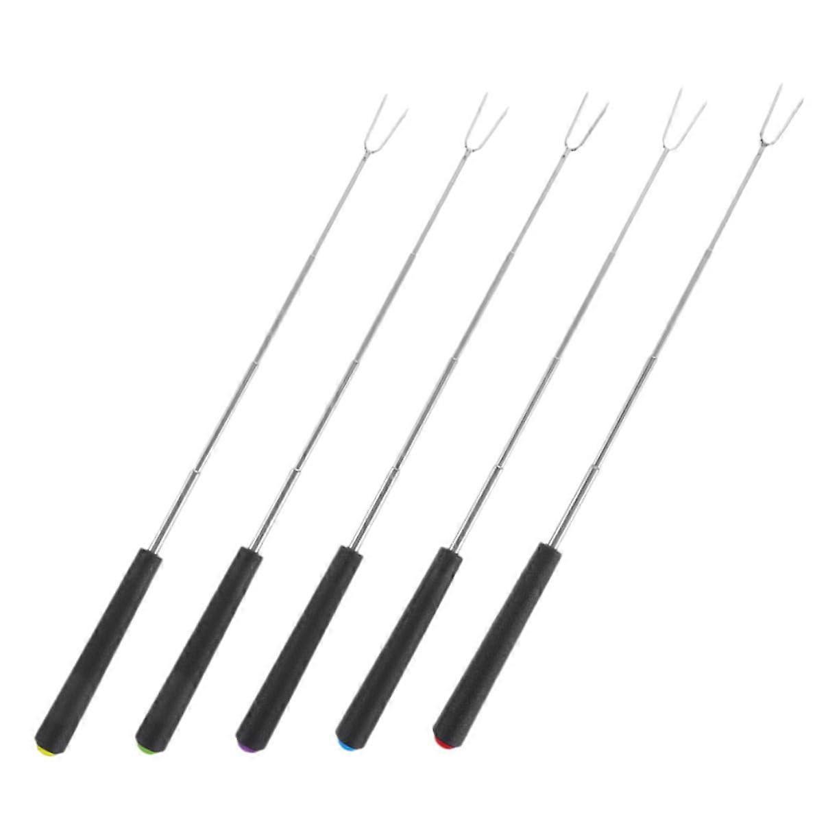 5 pieces grill fork campfire sticks oneida fireplace fondue chocolate roasting sticks