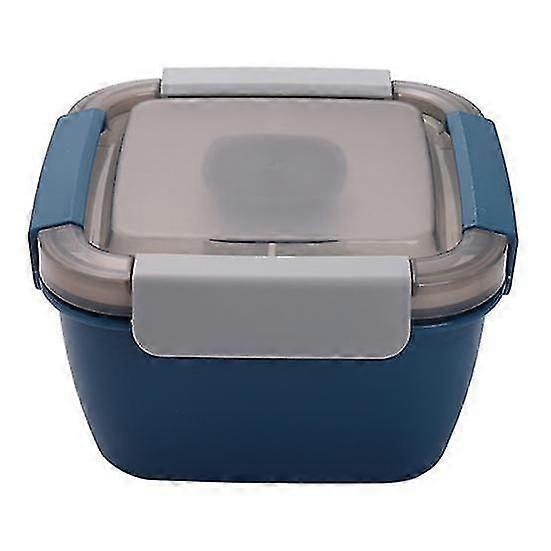 1100/1500ML Double Layers Lunch Box with Spoon Sauce Container Fruits Pick Airtight Lid Dishwasher Microwave Freezer Safe Bento Food Container