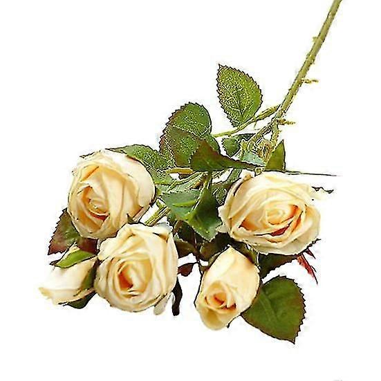 Simulation Rose Weather-resistant No Withering Portable Practical Dining Table Decoration Fake Flower for Birthday