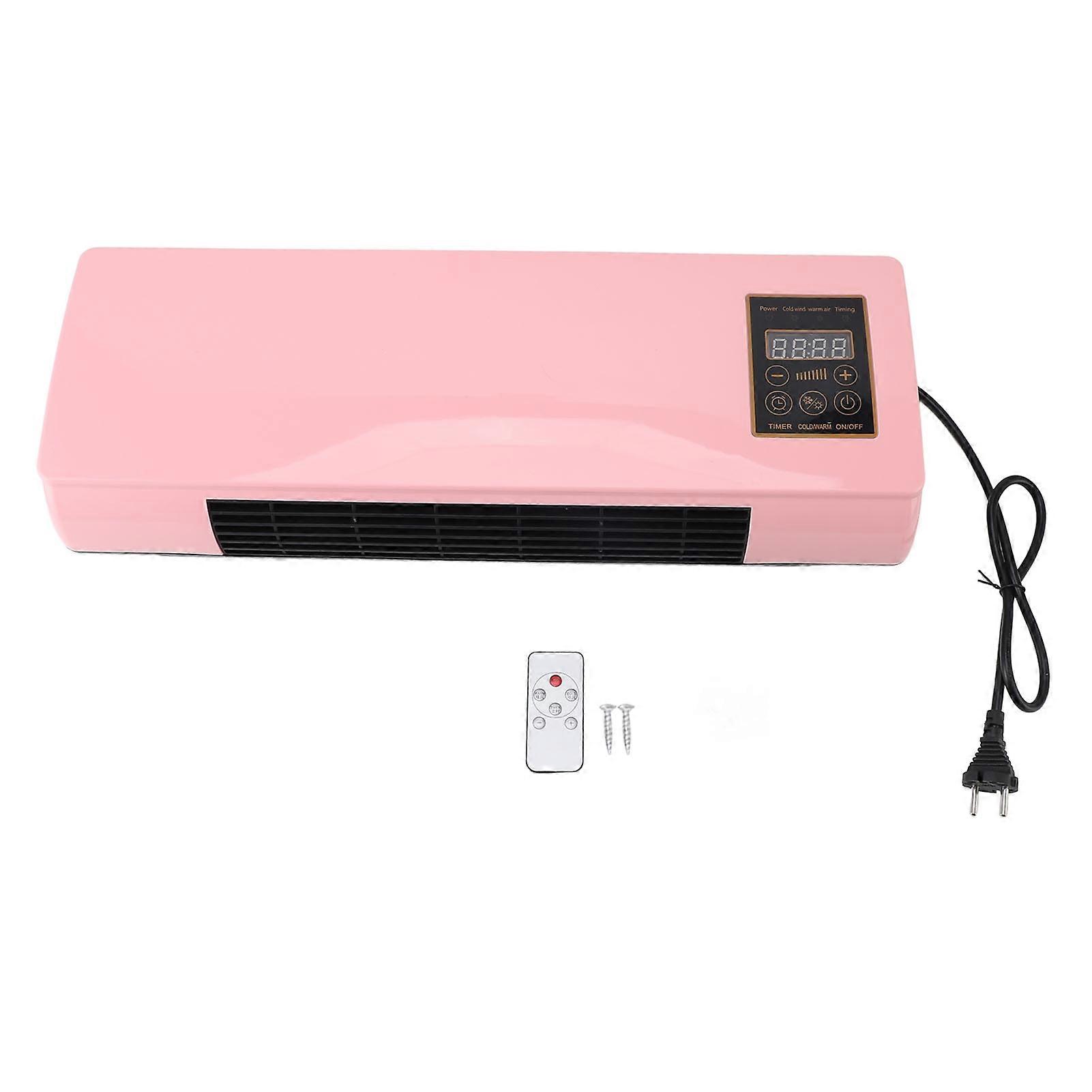 Wall-mounted air conditioner with timer, small hanging air conditioner with remote control for bedroom, living room, bathroom, EU plug 220V