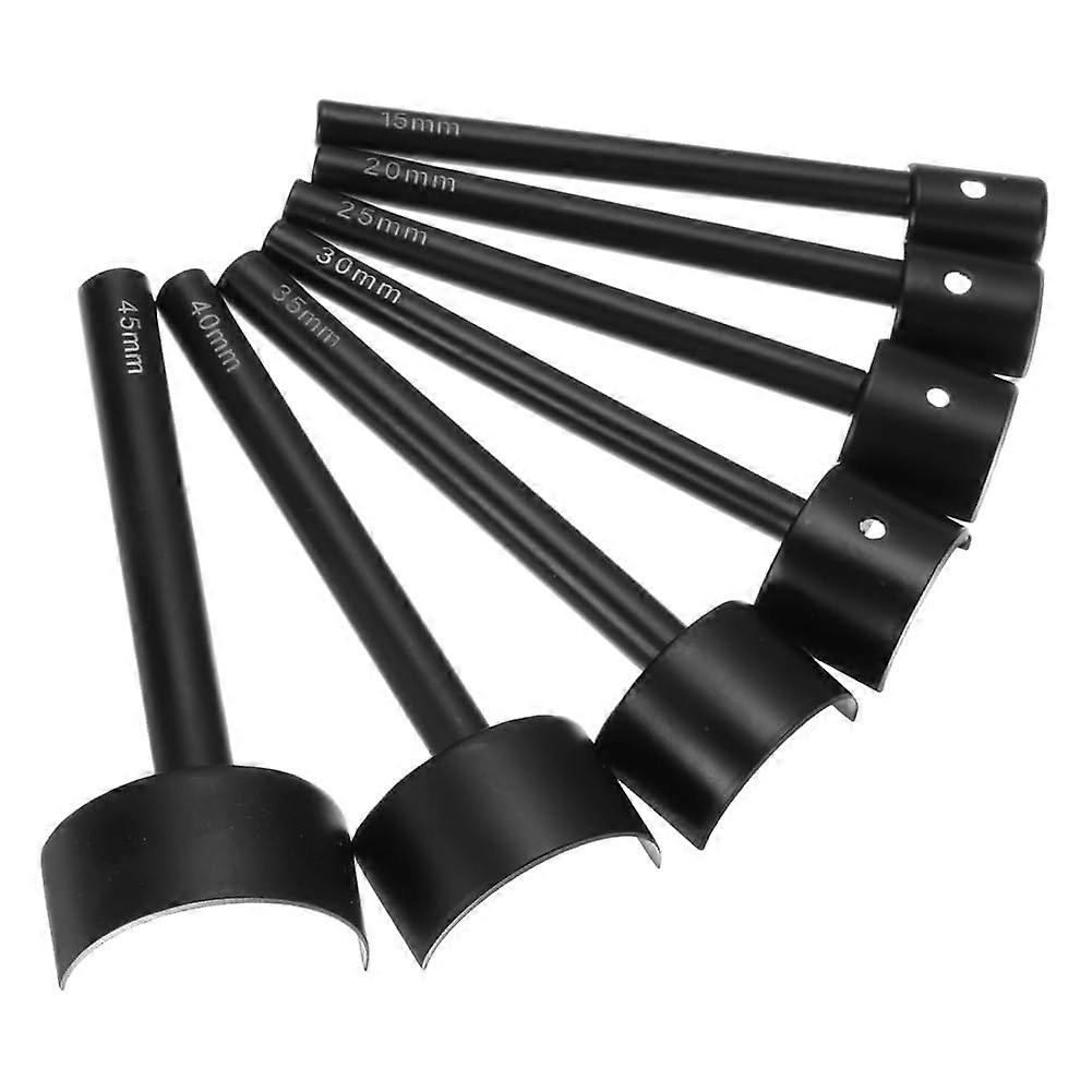 7 Piece Half Round Leather Punch Set 1545mm Carbon Steel Half Circle Punch for DIY Belts, Purses and Crafts