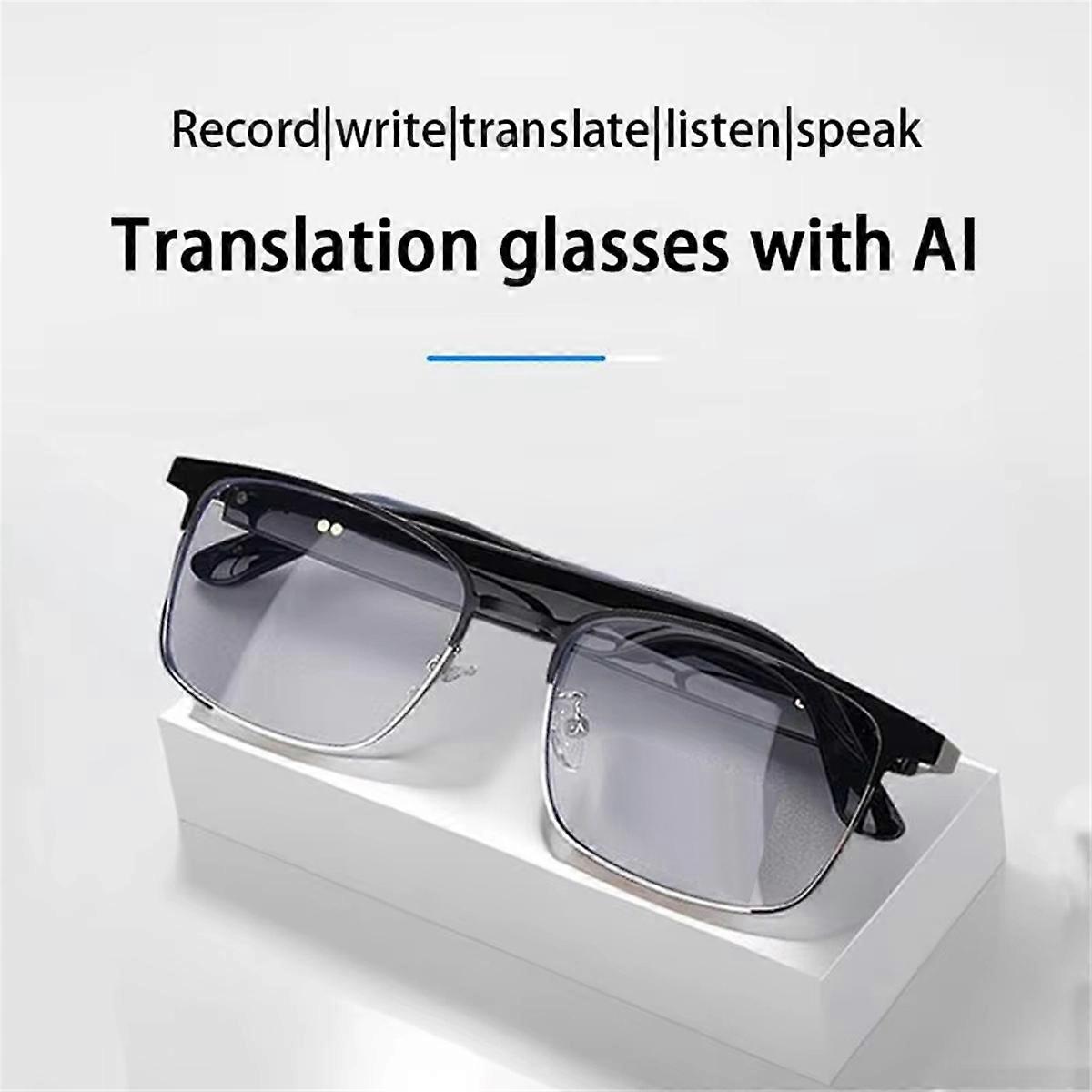 AI Translation Glasses Intelligent Bluetooth Simultaneous Interpretation 144 Language Real Time Tran