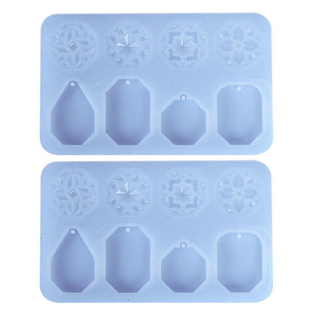 Silicone Molds For Epoxy Resin Window Pattern Shape Diy Tool For Home Decoration 2Pack
