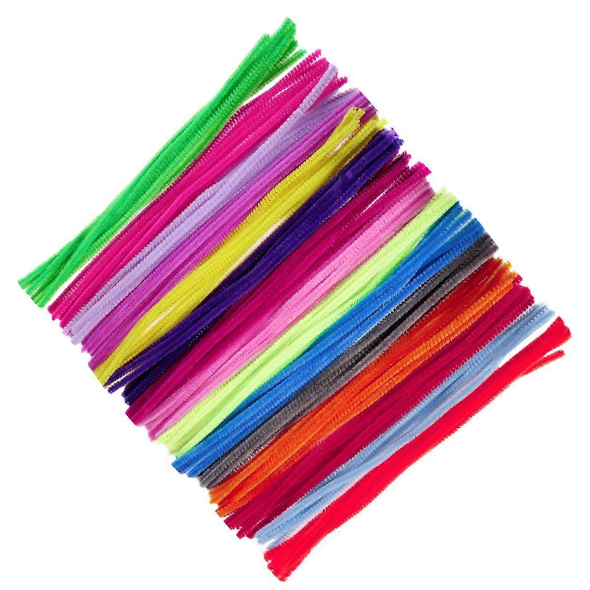 Large Pipe Cleaners Assorted Color For Childrens Toy Educators Artistic Creation 150Pcs