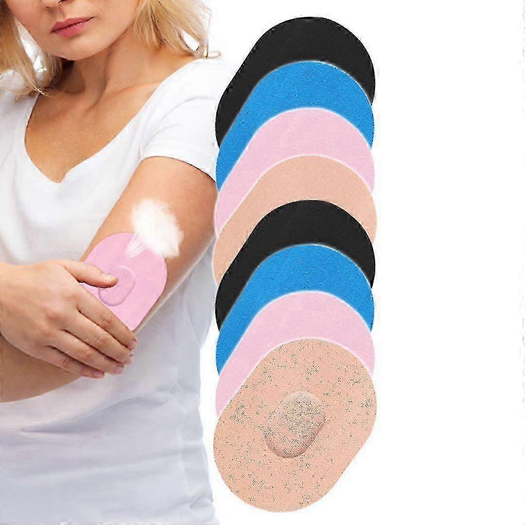 10pcs Blood Glucose Monitoring Probe Sticker, Waterproof And Sweat Proof Sticker, Sensor Adhesive Patch, Sports Traceless Invisible Fixed Sticker