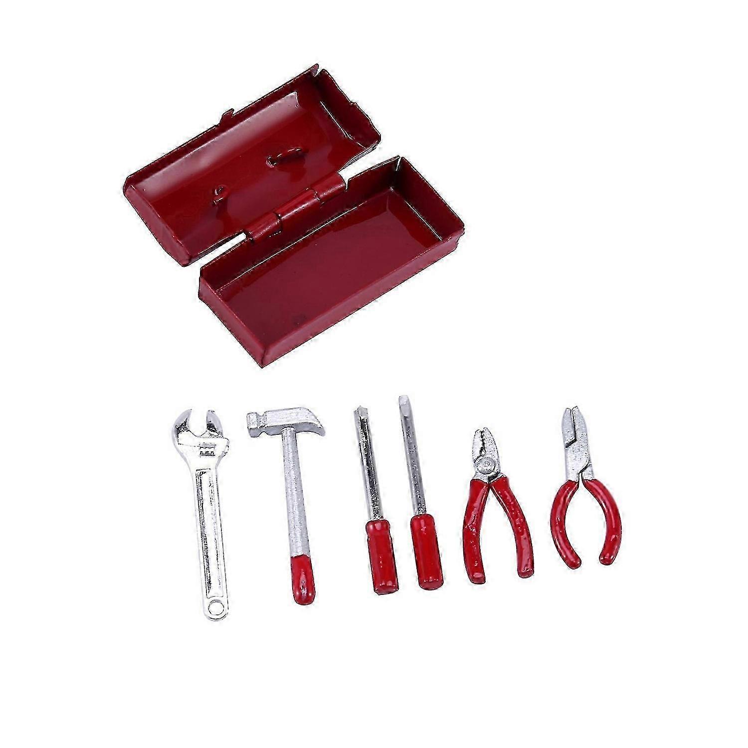 RC Rock Crawler 1:10 Scale Accessories Toolbox with Tools D90 SCX10 Land Red SZRH A-952