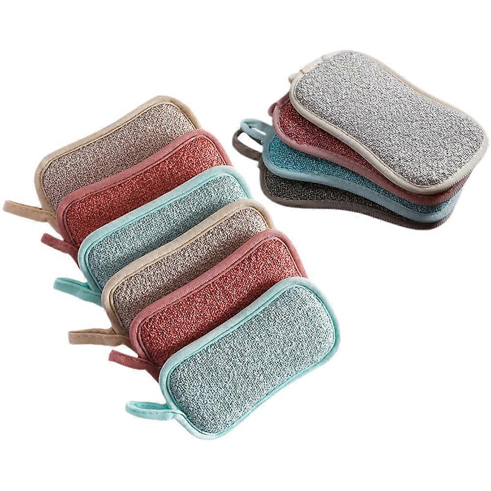 Linen Scrub Sponge Kitchen Dish Sponges for Daily Cleaning 10Pcs Pack