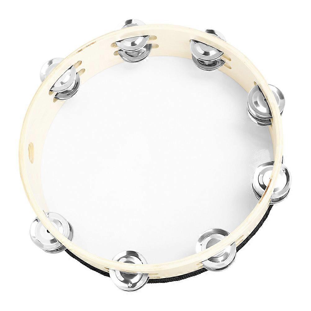 Compact Lightweight Handheld Tambourine Drum – Easy to Play Percussion Instrument for Dance, Music Activities & Fun Performances for Young Musicians