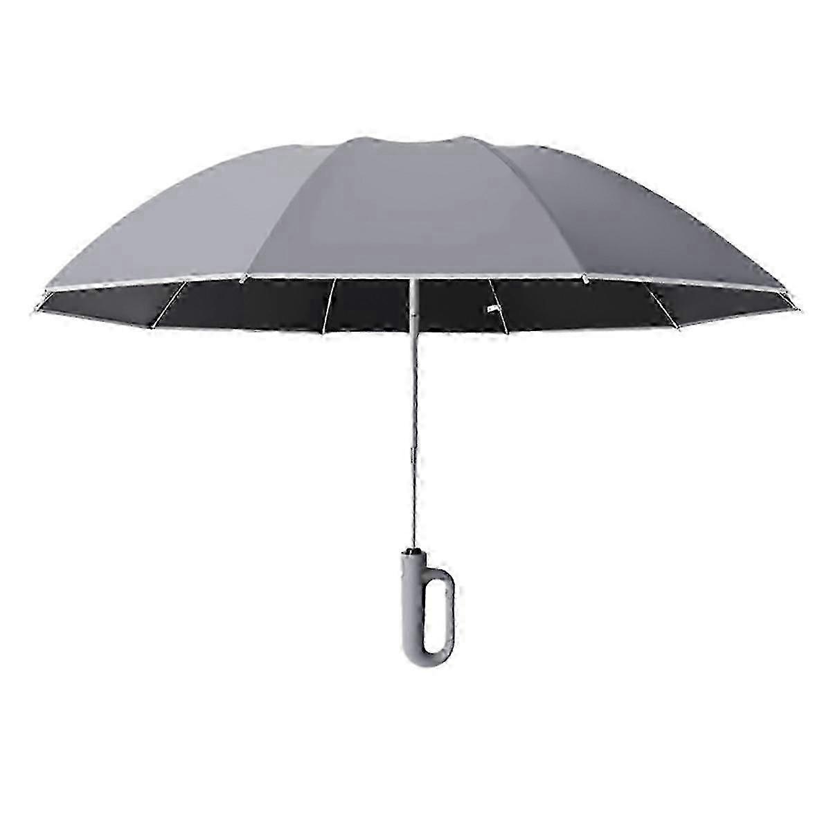 Fully Automatic Reverse Folding Umbrella with Windproof Reflective Stripe UV Umbrellas for Carabine js