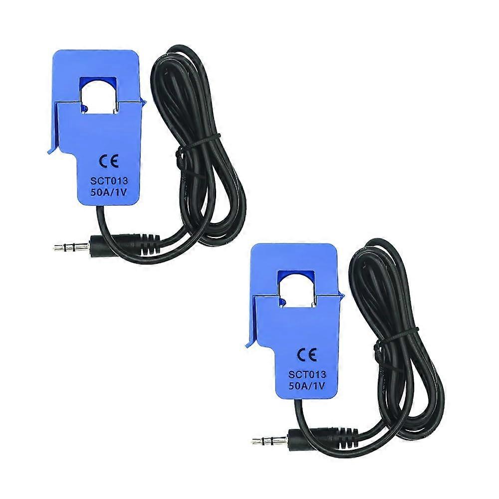 SCT-013-000 SCT-013-050 Sensor, Two-Pack, 50A Current Transformer, 1V Output, AC Current Sensor