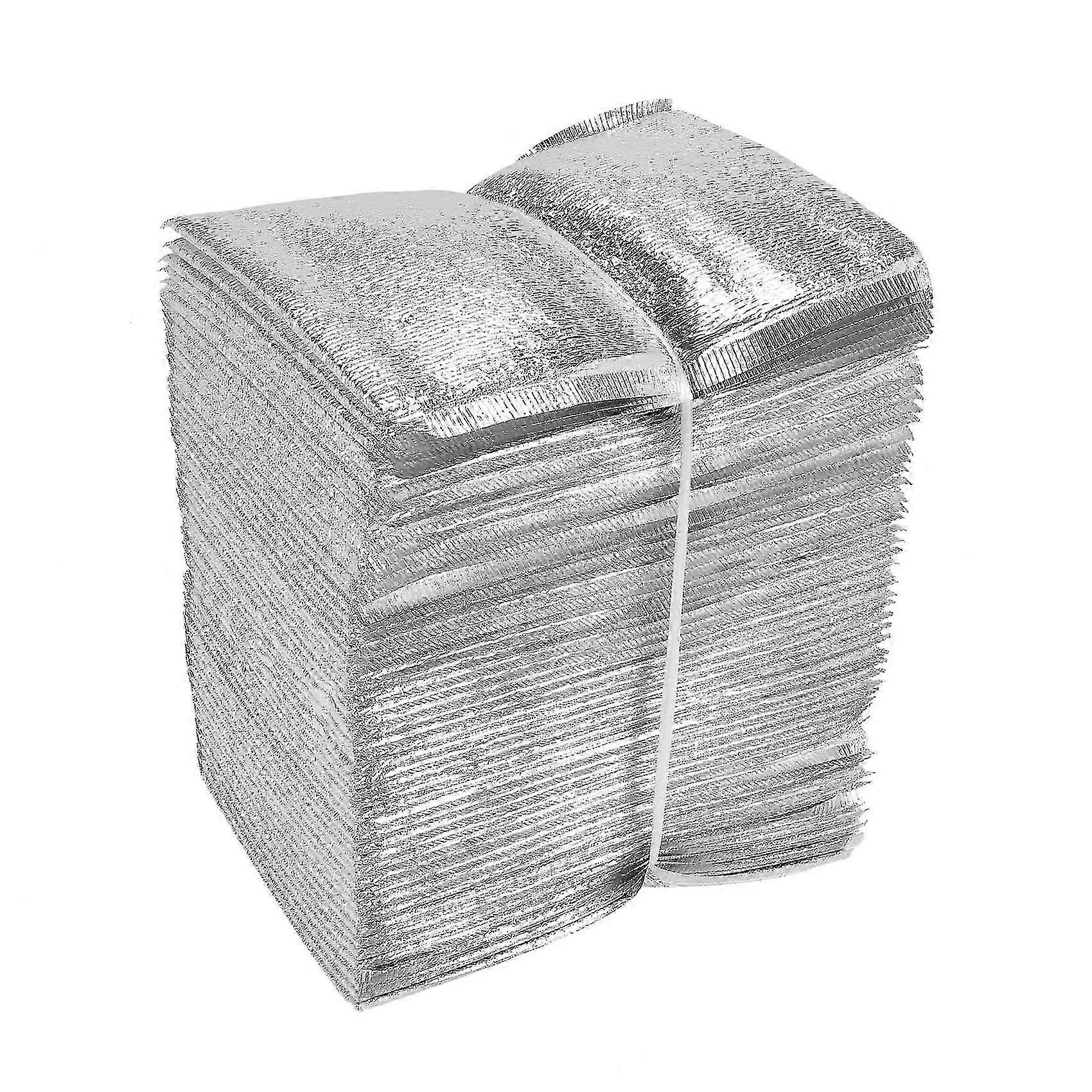 50Pcs 점심 쿨러 가방 단열재 접이식 피크닉 휴대용 아이스 팩 식품 열 가방 음식 배달 D-Good