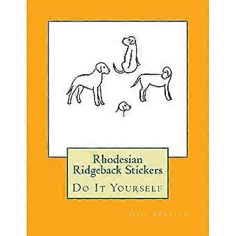 Rhodesian Ridgeback Stickers : Do It Yourself