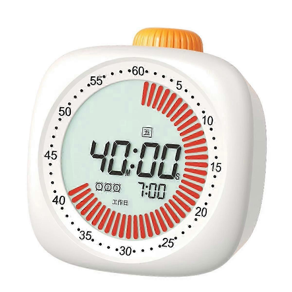 Smart Silent Visual Rotary Timer for Kids & Adults - New Analog Countdown Timer for Timely Tasks & Activities