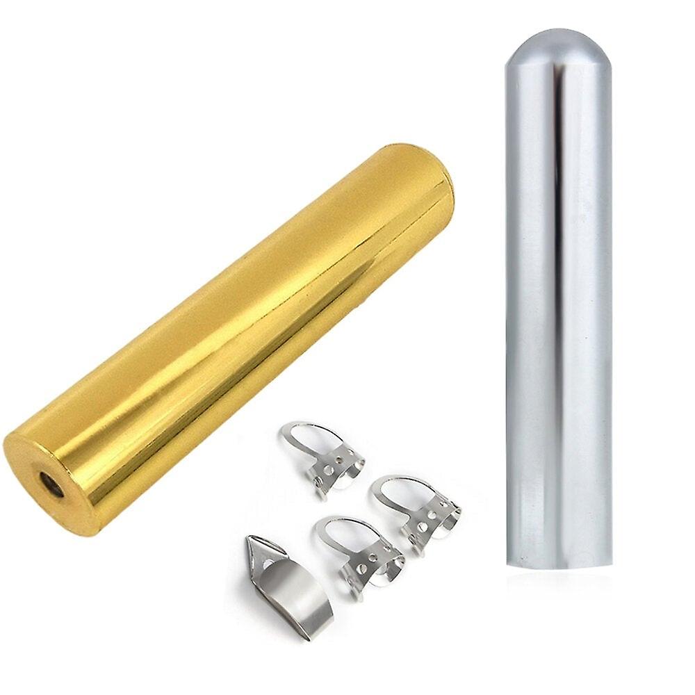 80Mm Stainless Steel Slide Tone Bar With 4pcs Metal Picks For Electric Guitar Stringed Instrument