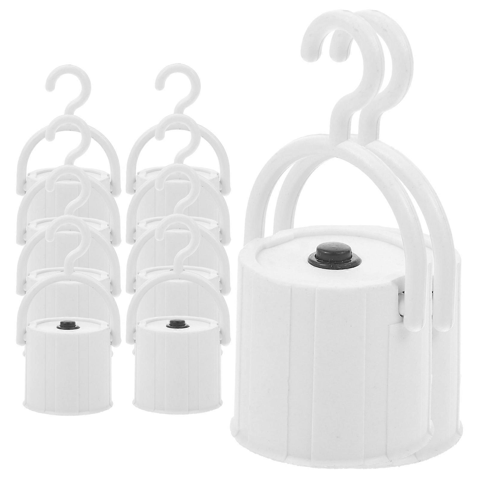 White Plastic LED Emergency Light Sockets with Hook for E27 Bulbs Reliable and Efficient Lighting Use