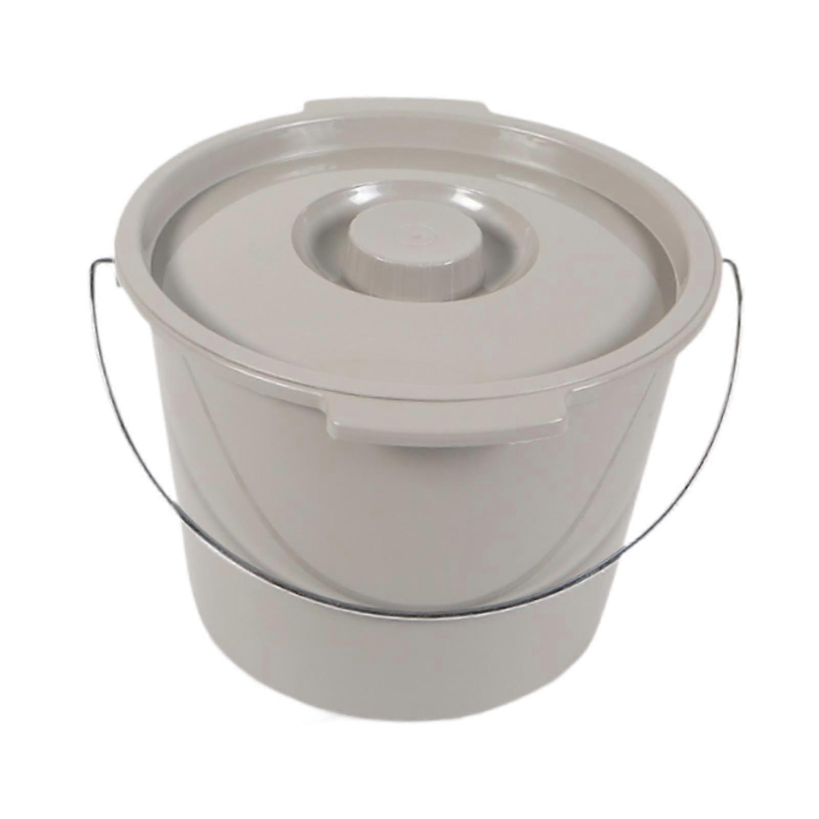 Portable Commode Chair with Lid, Easy to Use, Sturdy Camping Toilet Potty for Seniors for Motorhome, Camping, Indoor.