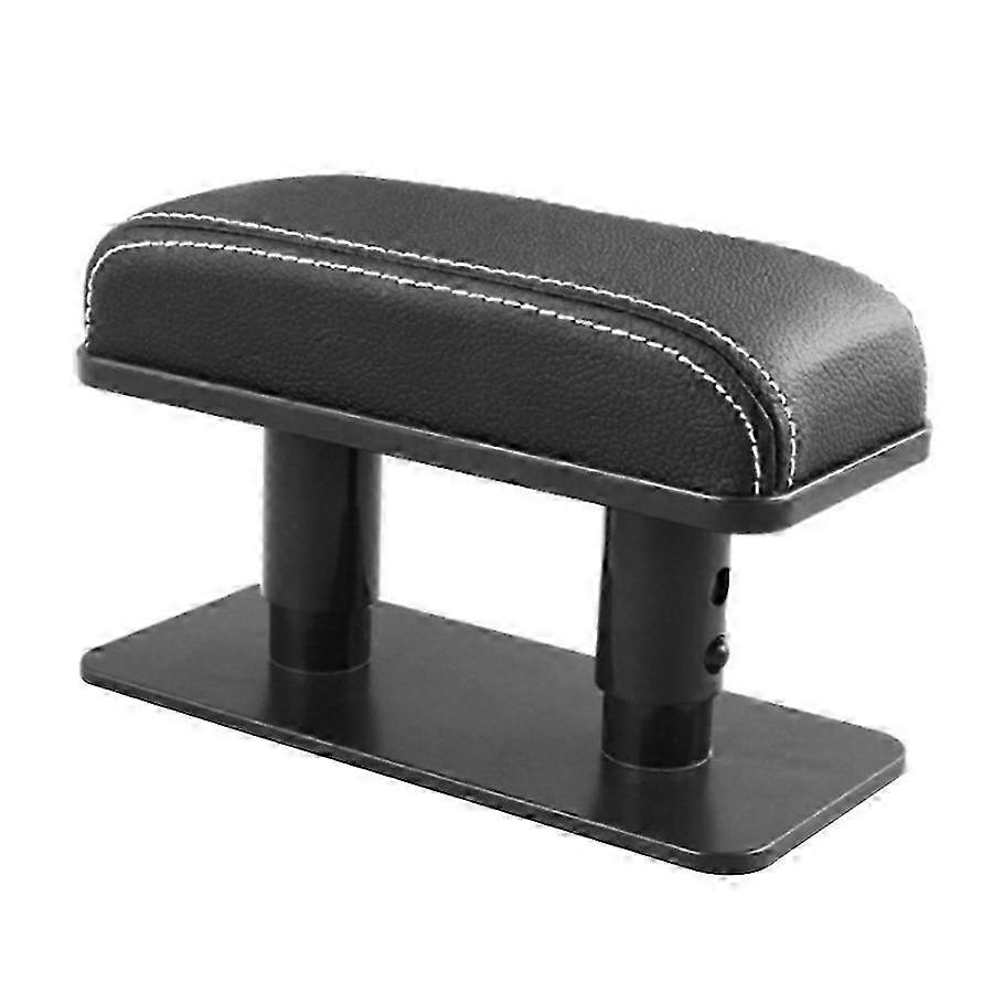 Universal Black Car Armrest Cushion - Anti-Fatigue Comfort Rest for Driving Support & Enhanced Driving Experience